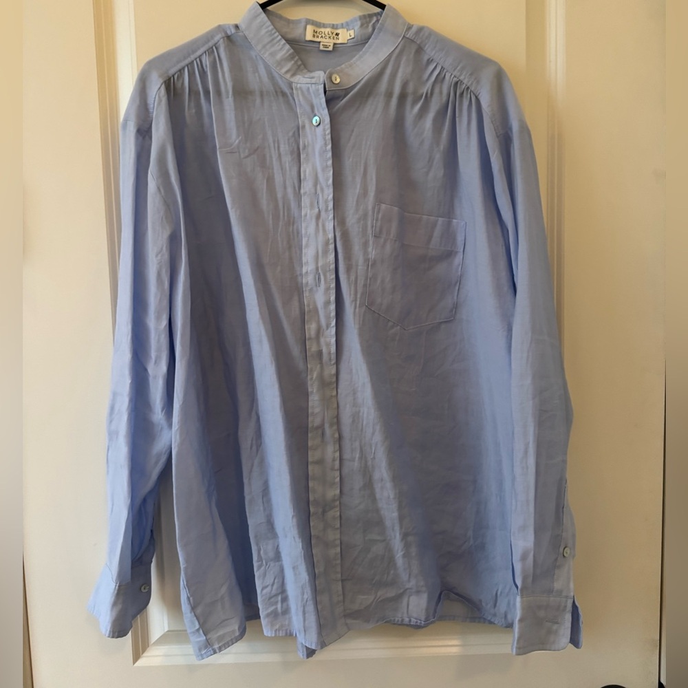 Molly Bracken Light Blue Button Down Shirt